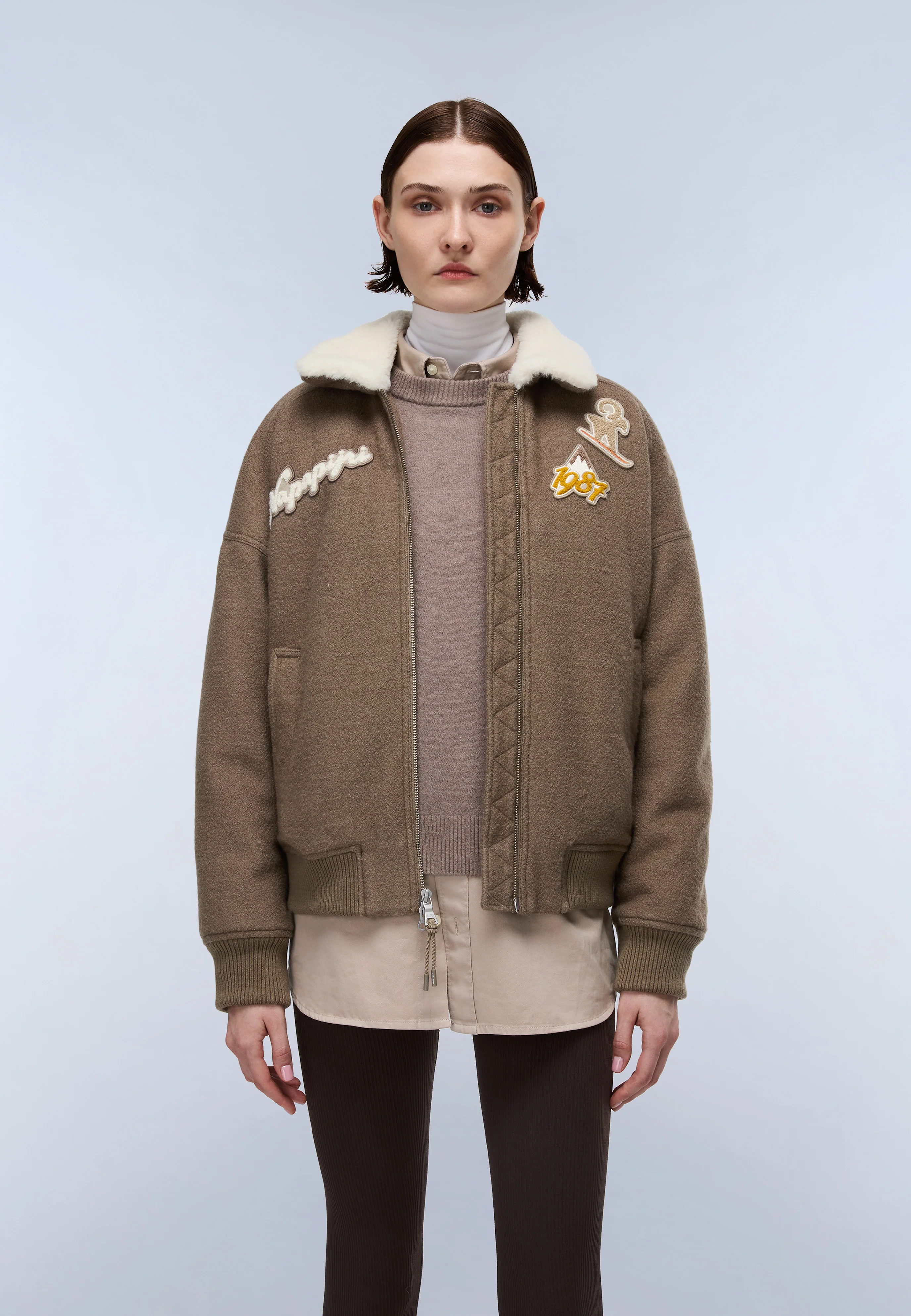 Jaqueta Bomber de Lã Tovel
