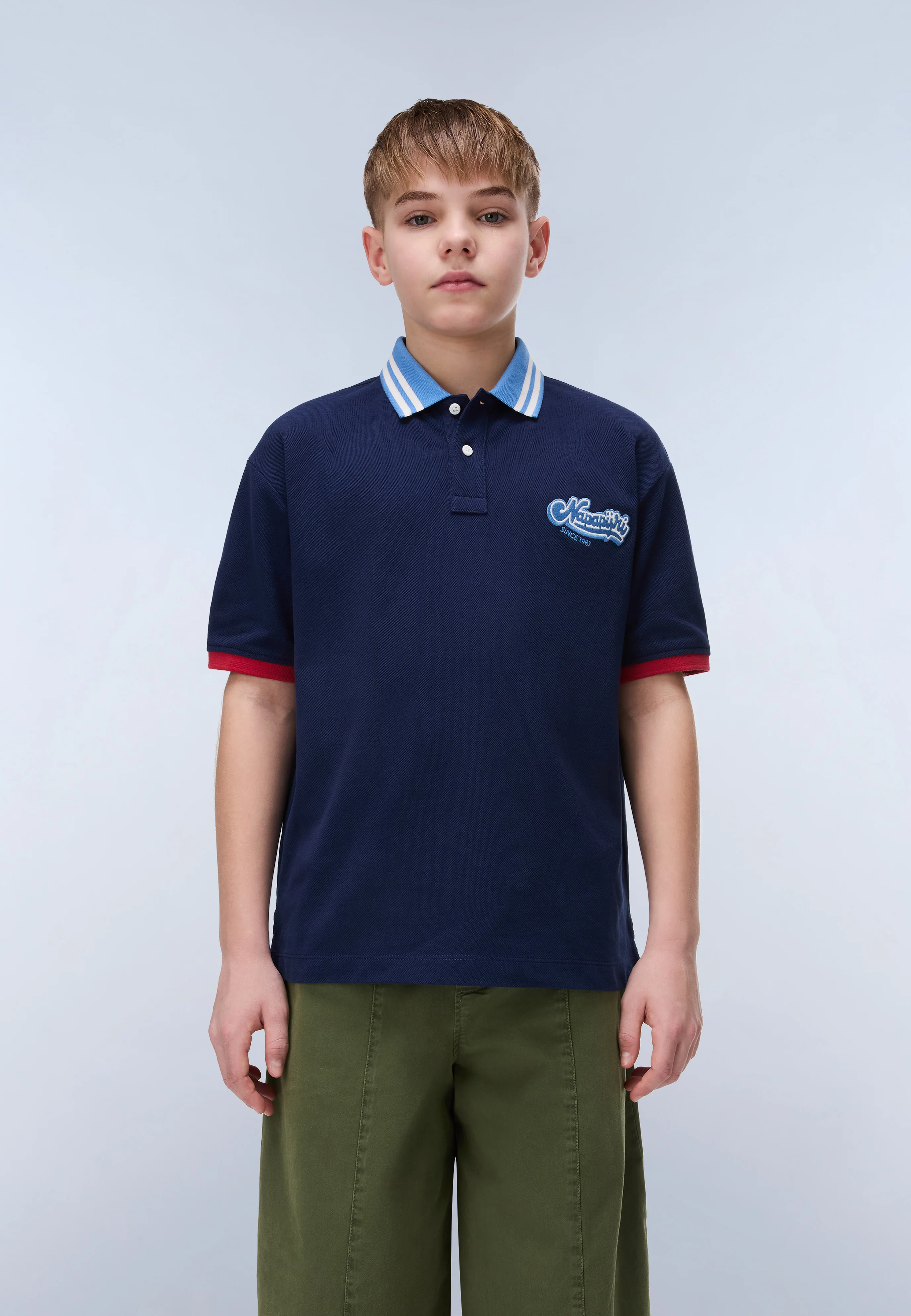 Camisola Polo de Manga Curta Piqué Lustre