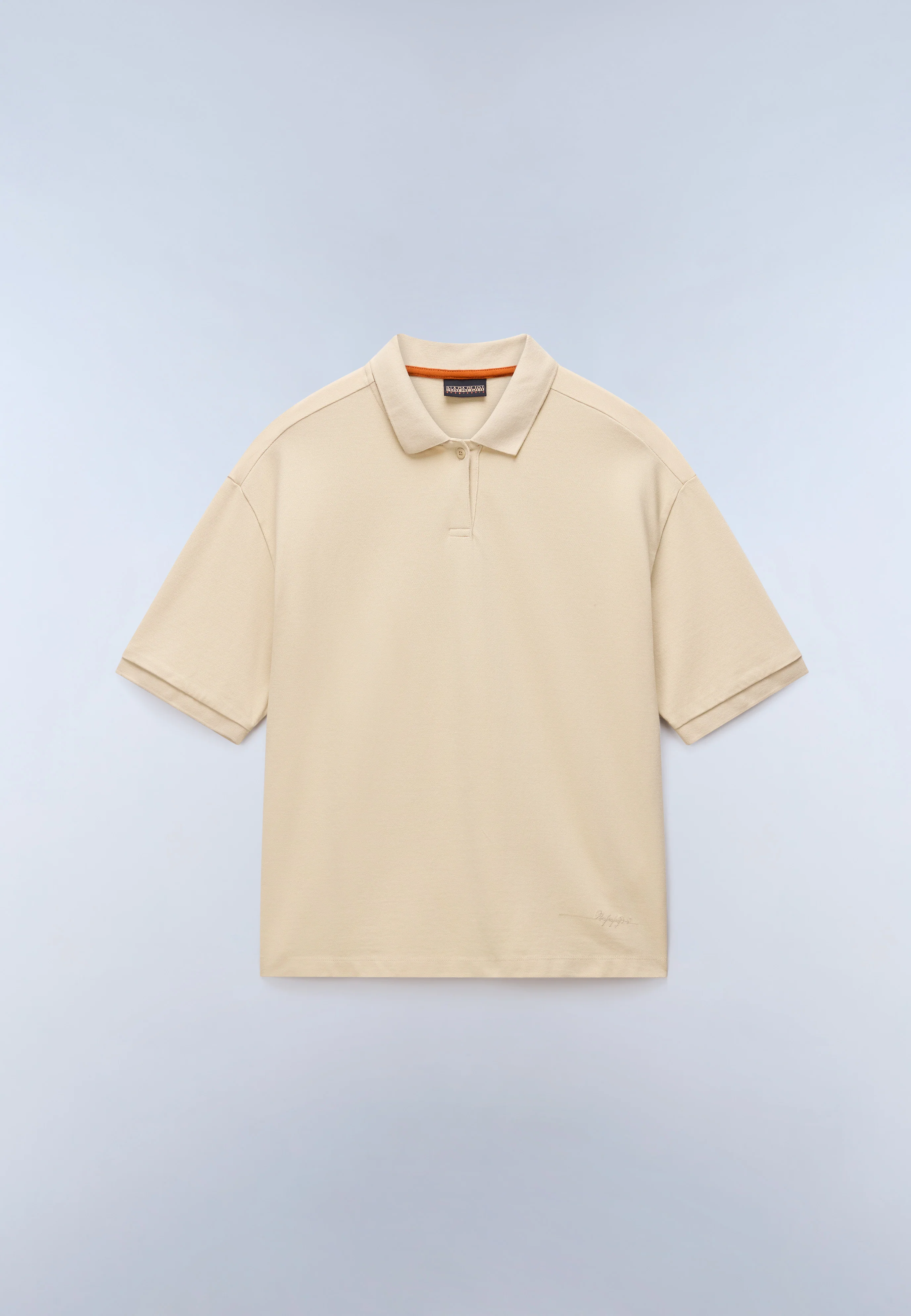 Camisola Polo de Manga Curta Brilho Piqué