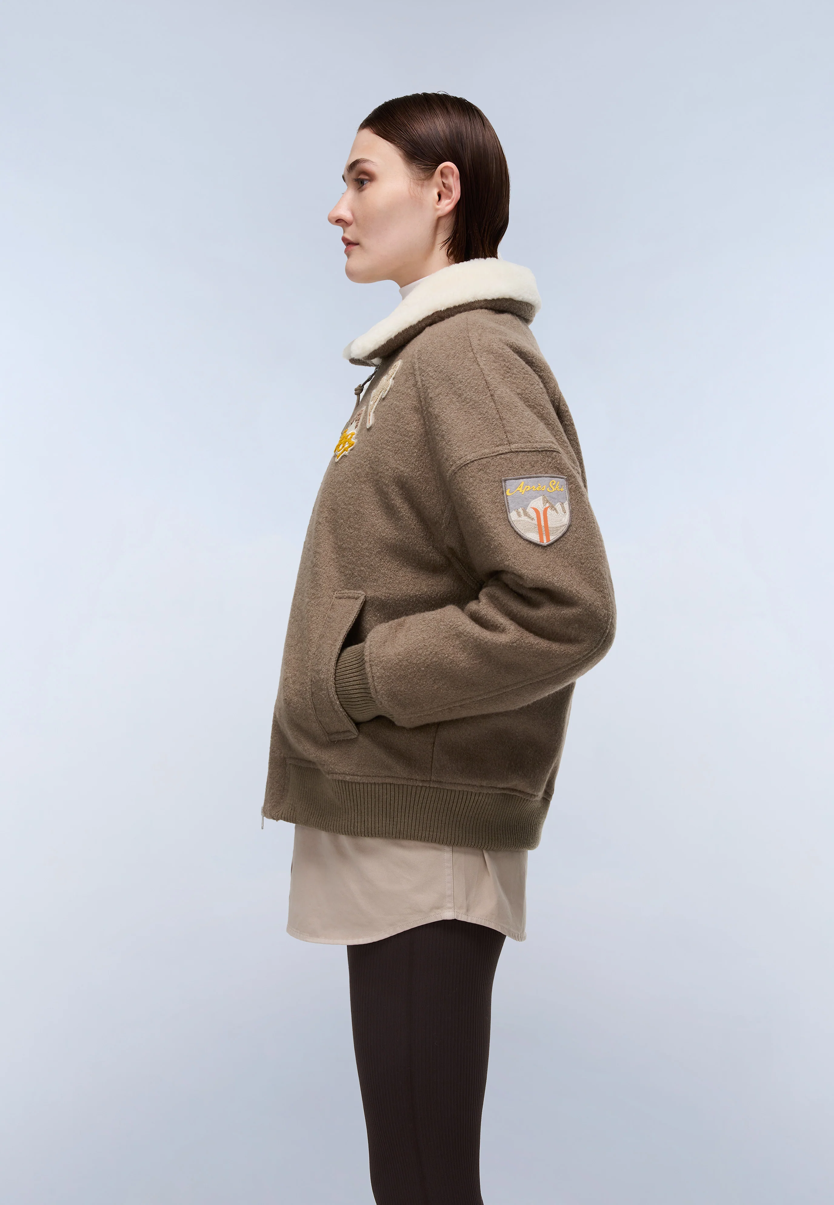 Jaqueta Bomber de Lã Tovel